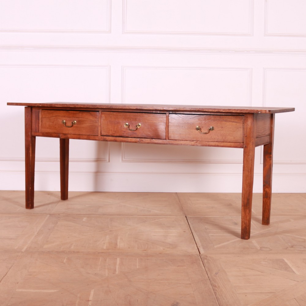 English Pine and Fruitwood Server