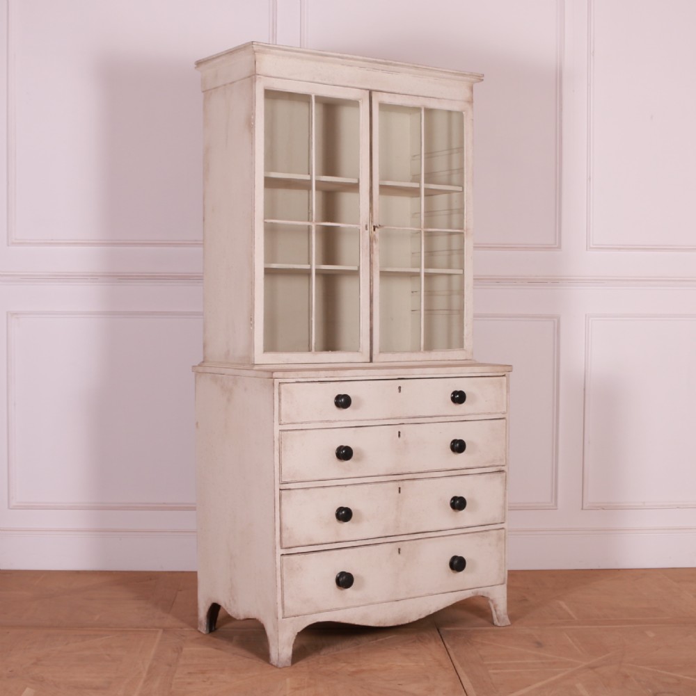 English Painted Bookcase