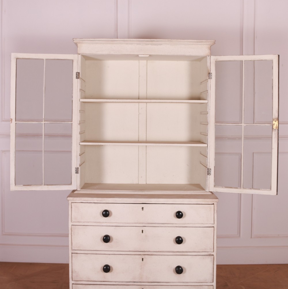 English Painted Bookcase View VIII