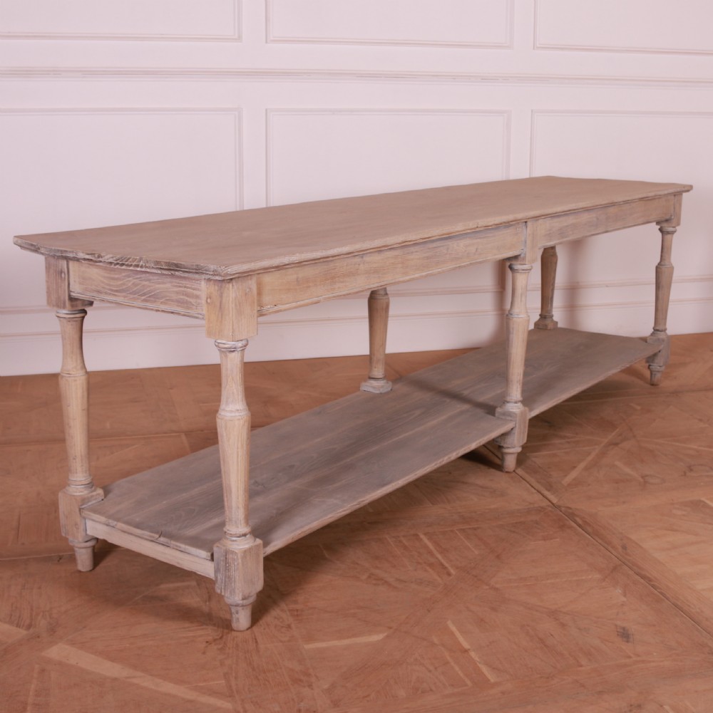 French Bleached Oak Drapers Table