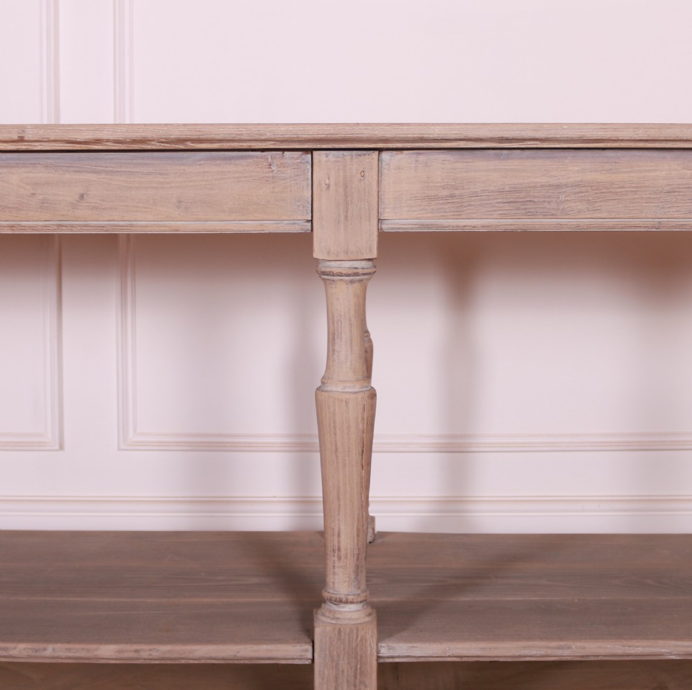 French Bleached Oak Drapers Table View IV