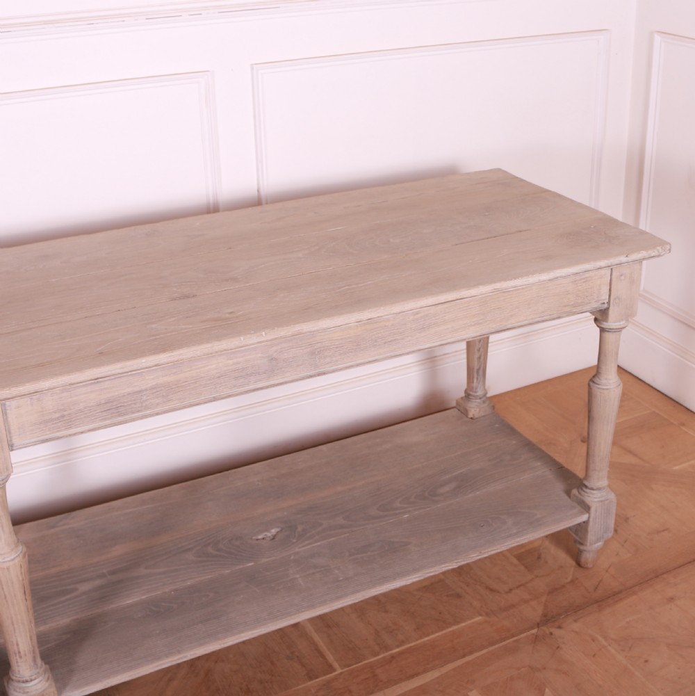 French Bleached Oak Drapers Table View VII