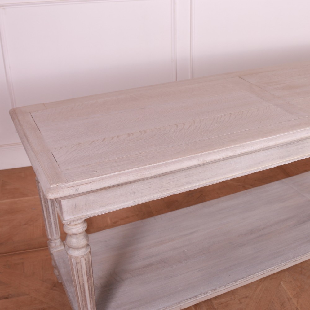 French Bleached Oak Drapers Table View VI