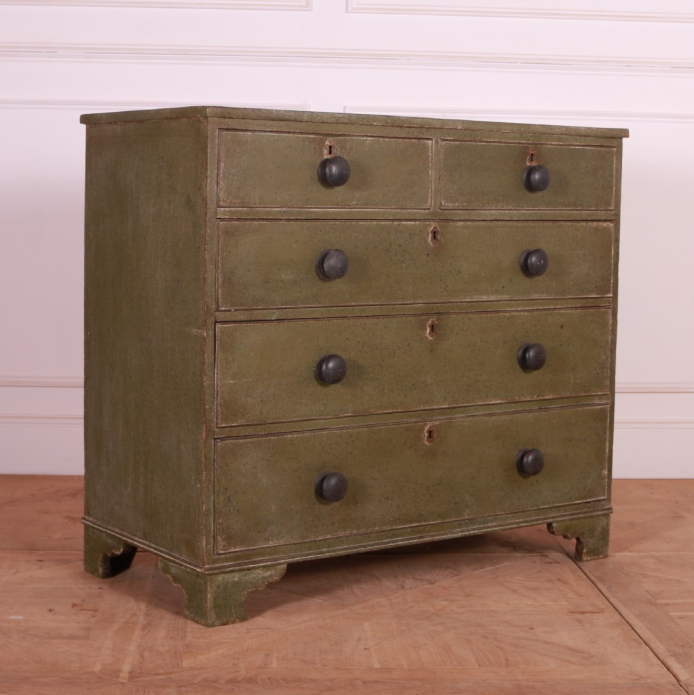 English Painted Chest of Drawers View II