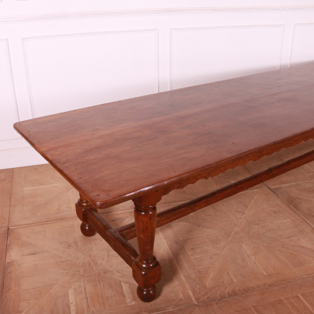English Walnut Farmhouse Table View III