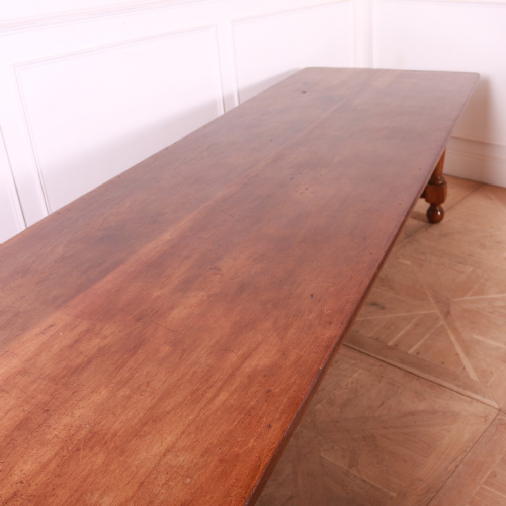 English Walnut Farmhouse Table View IV