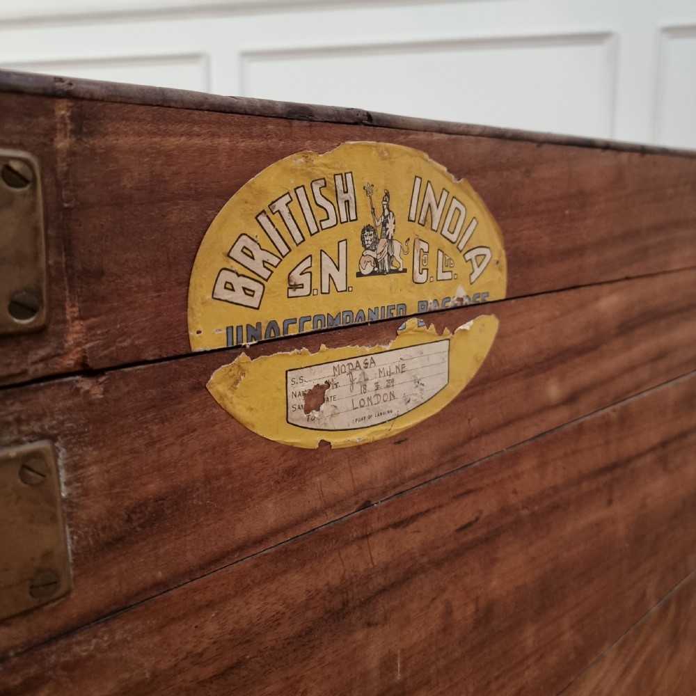 Antique Camphor Travel Chest View V