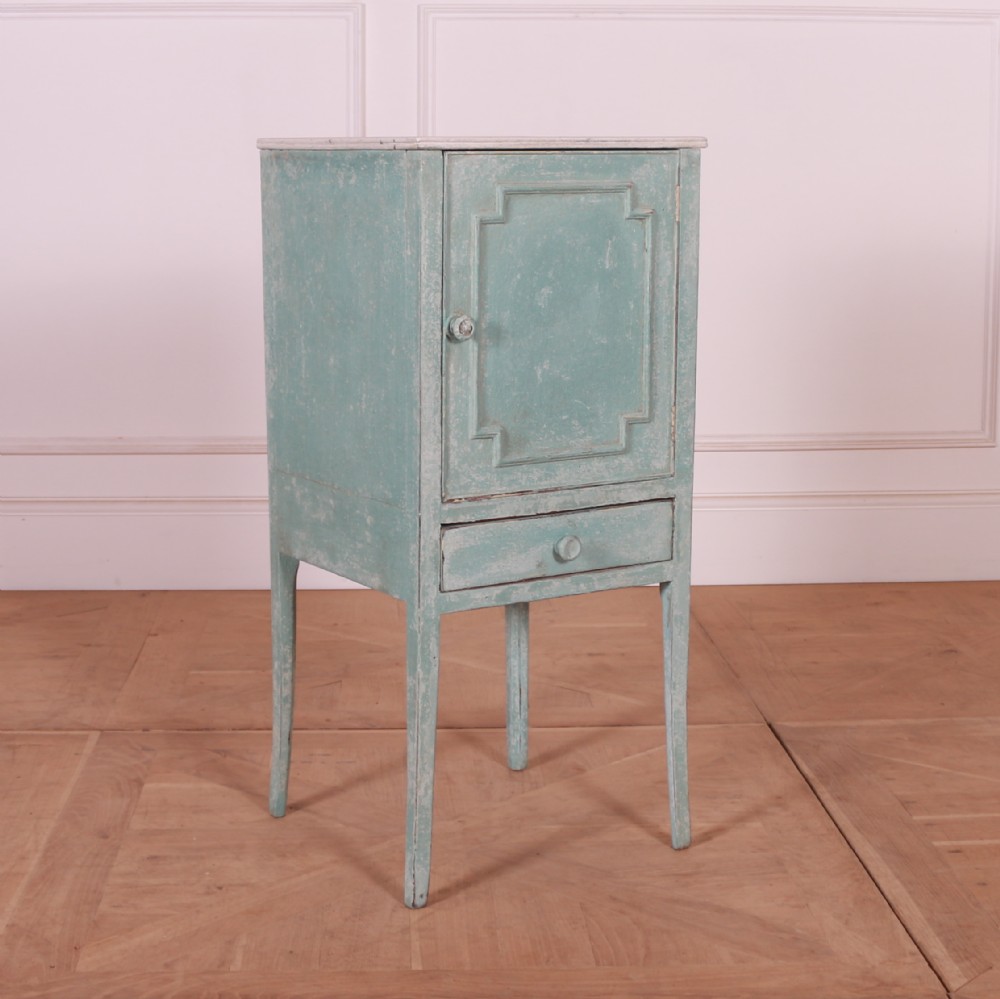 English Painted Bedside Cupboard