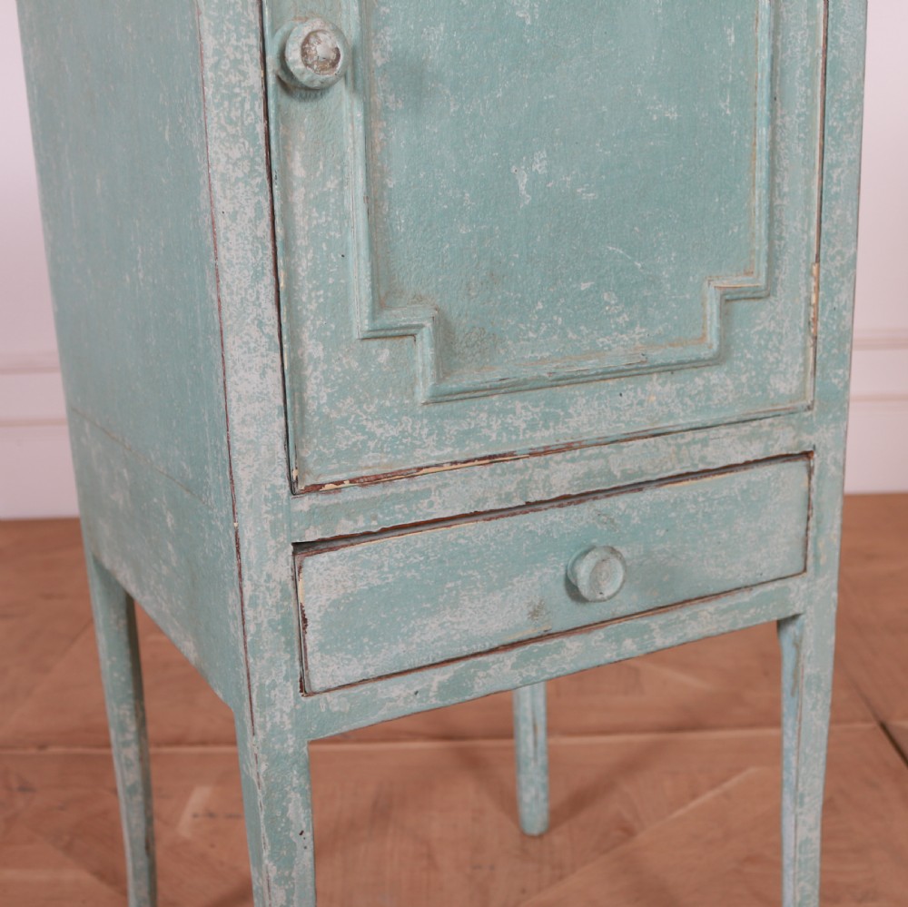 English Painted Bedside Cupboard View II