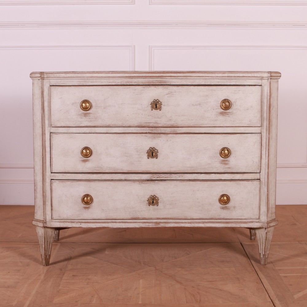 Gustavian Style Painted Commode View II