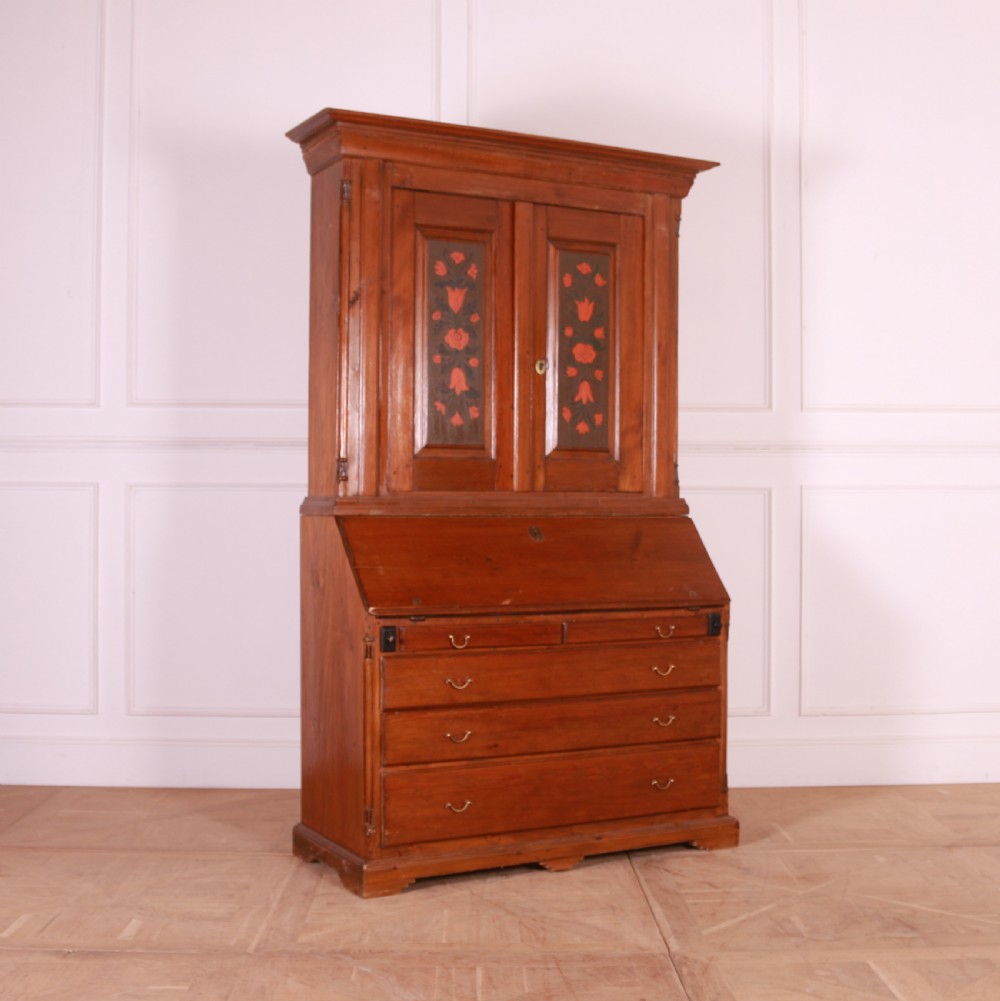 Swedish Pine Bureau Bookcase