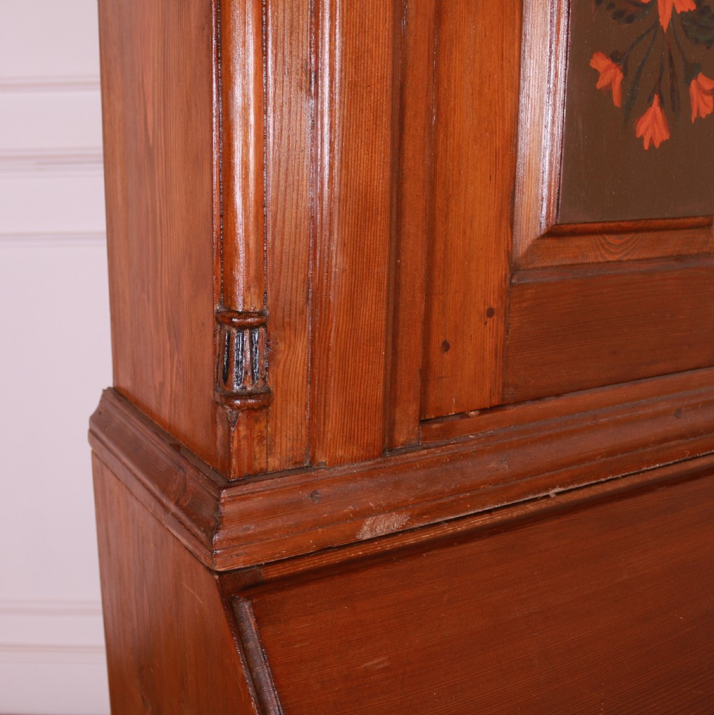 Swedish Pine Bureau Bookcase View III