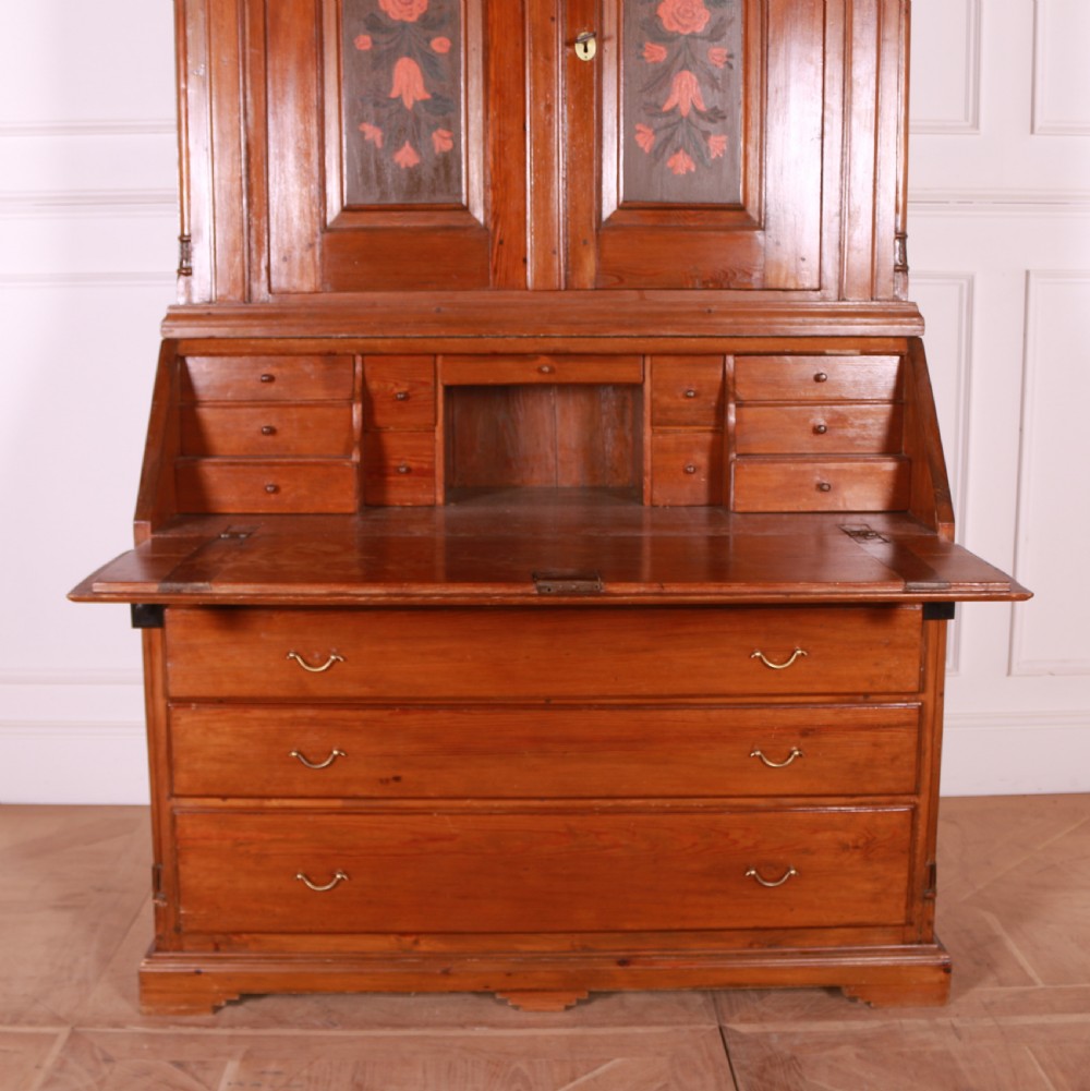 Swedish Pine Bureau Bookcase View V
