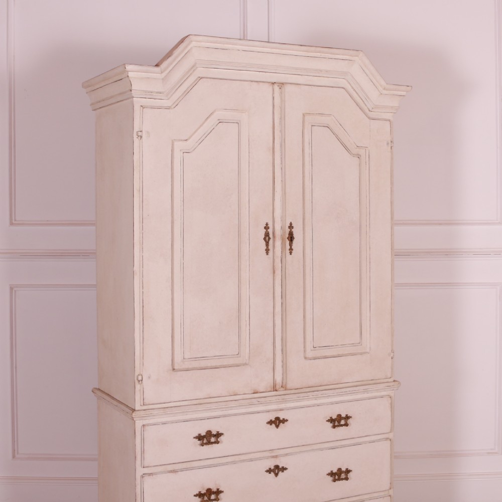 Swedish Painted Linen Cupboard View II