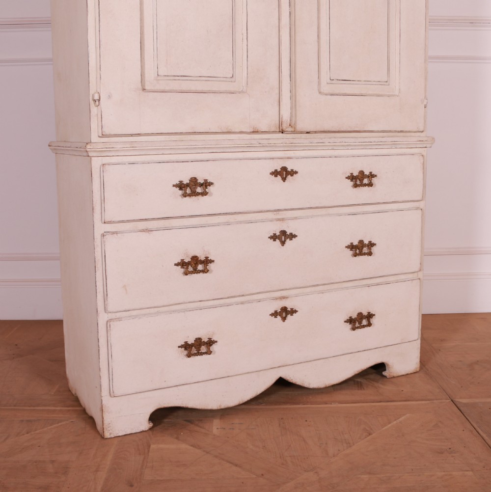 Swedish Painted Linen Cupboard View III