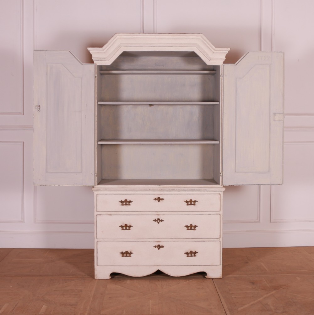 Swedish Painted Linen Cupboard View VI