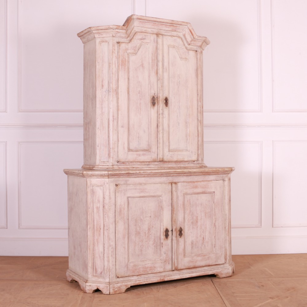 Swedish Painted Linen Cupboard