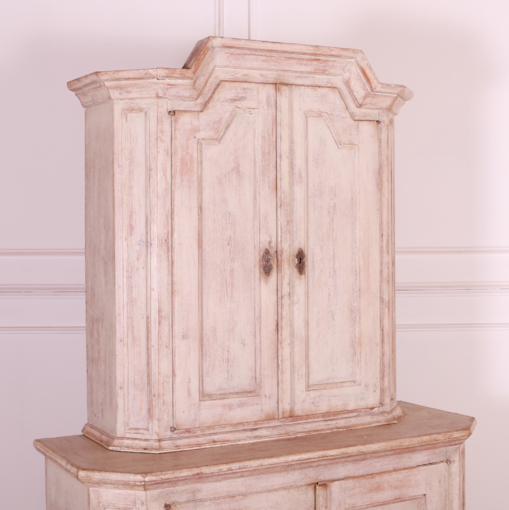 Swedish Painted Linen Cupboard View II