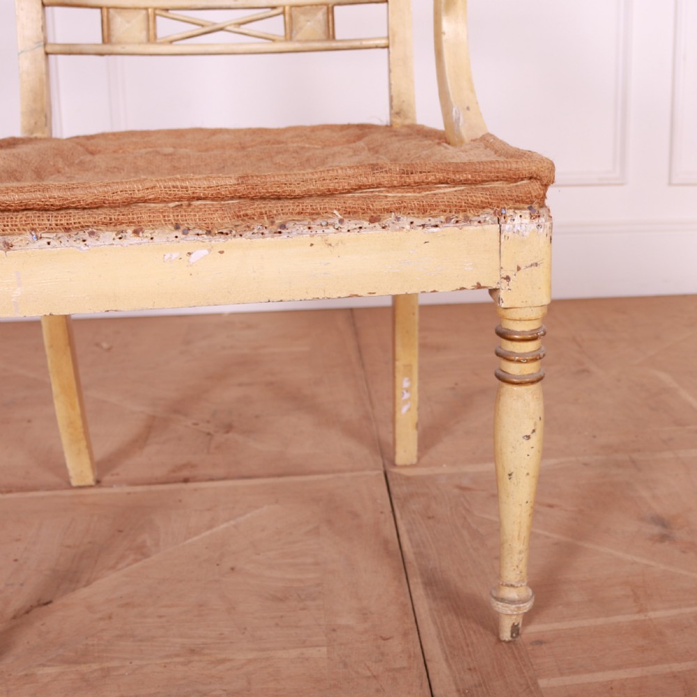 French Original Painted Desk Chair View III