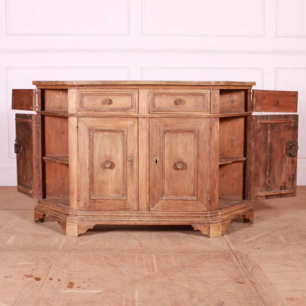 Italian Bleached Walnut Credenza View III