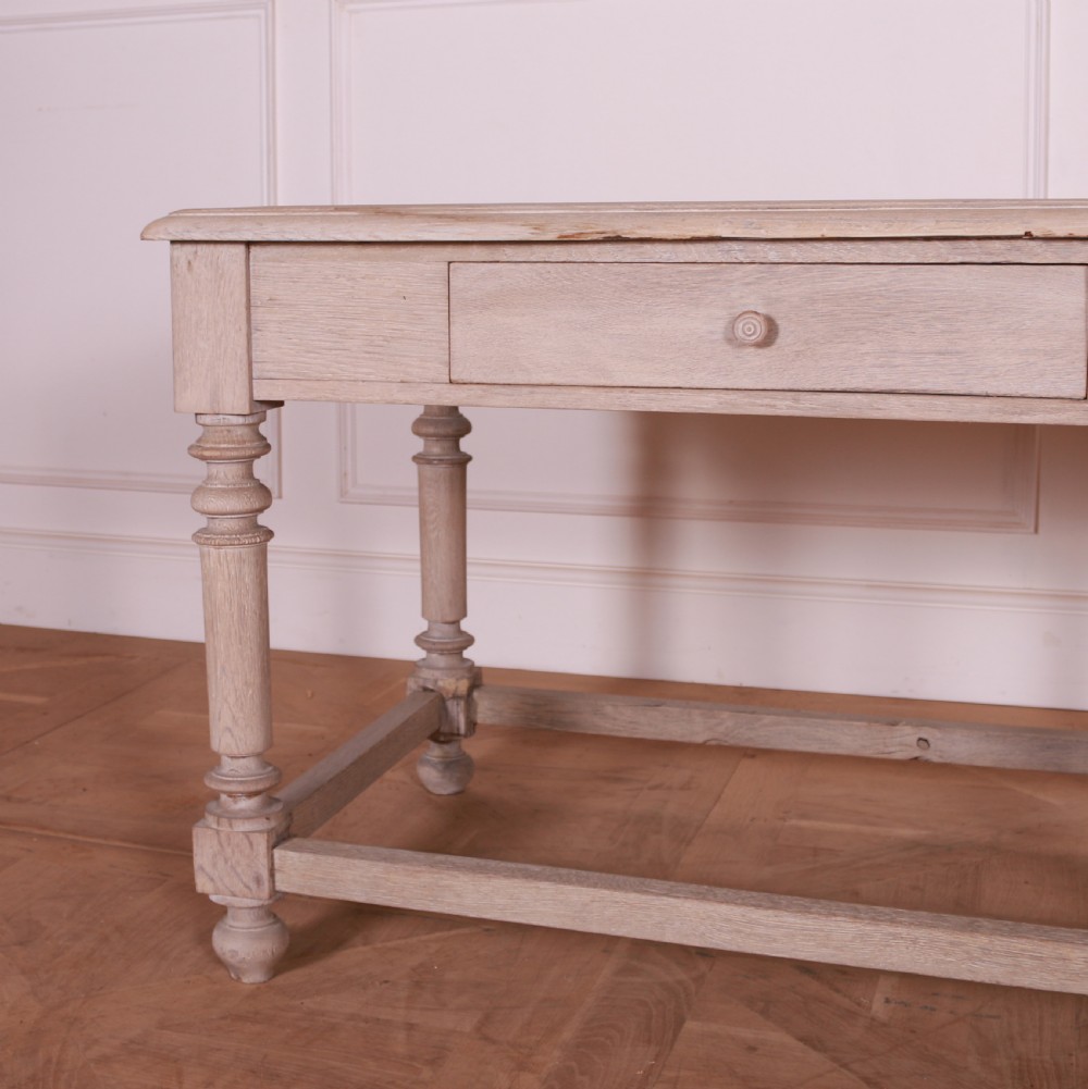 French Bleached Oak Drapers Table View IV