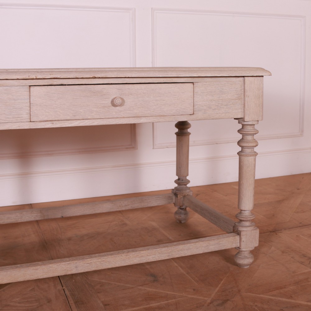 French Bleached Oak Drapers Table View V