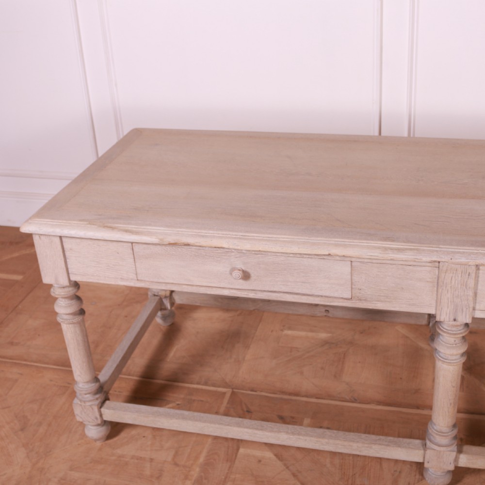French Bleached Oak Drapers Table View VII