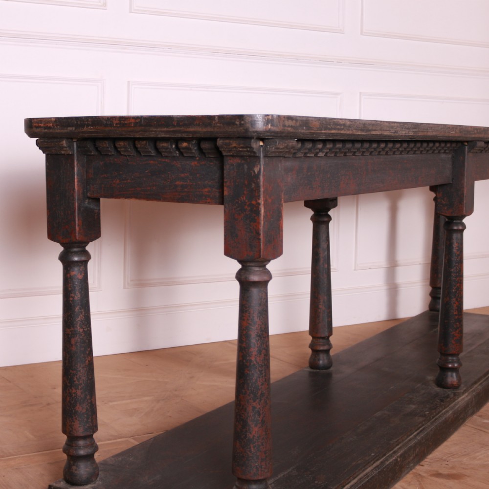French Painted Console Table View V