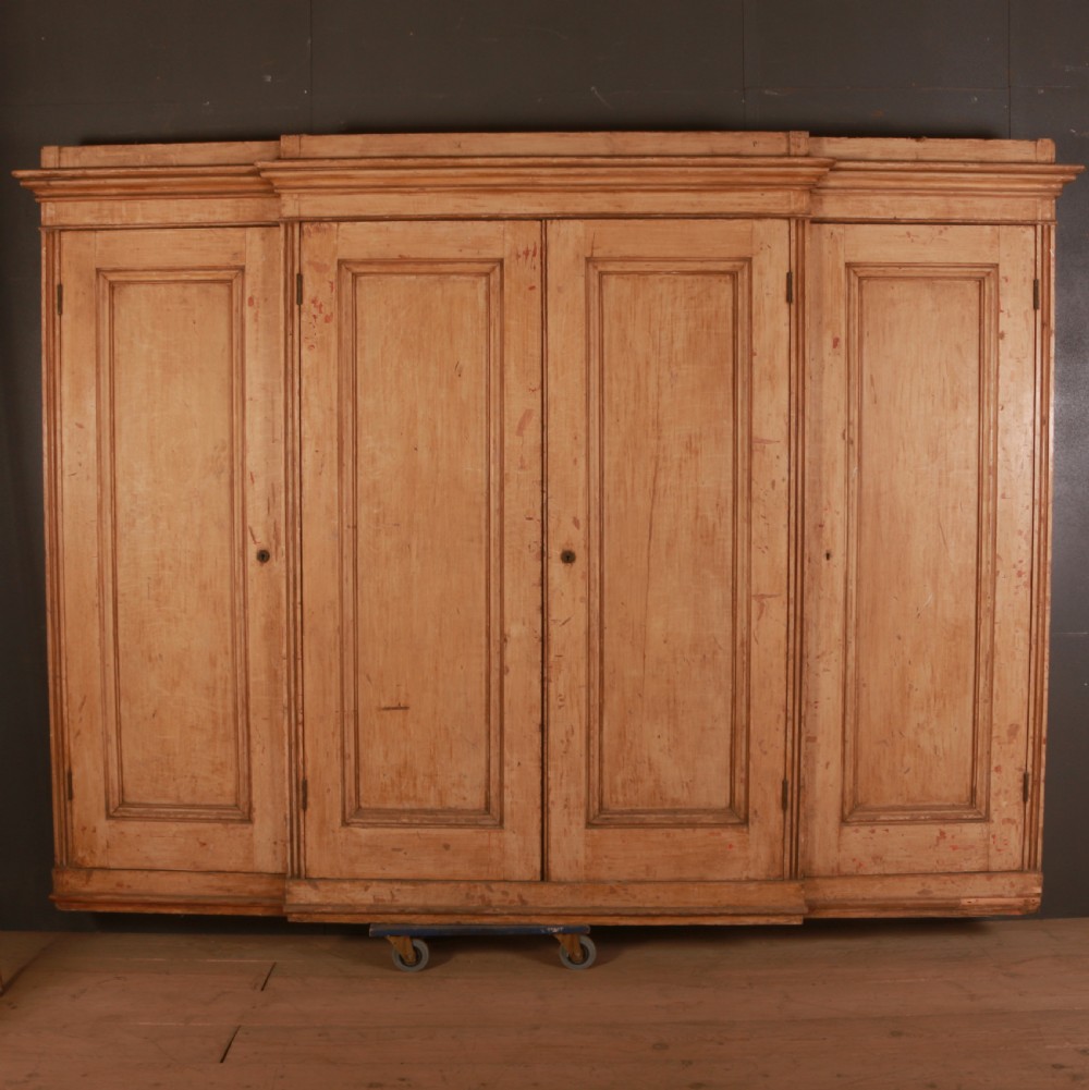 Narrow English Breakfront Cupboard