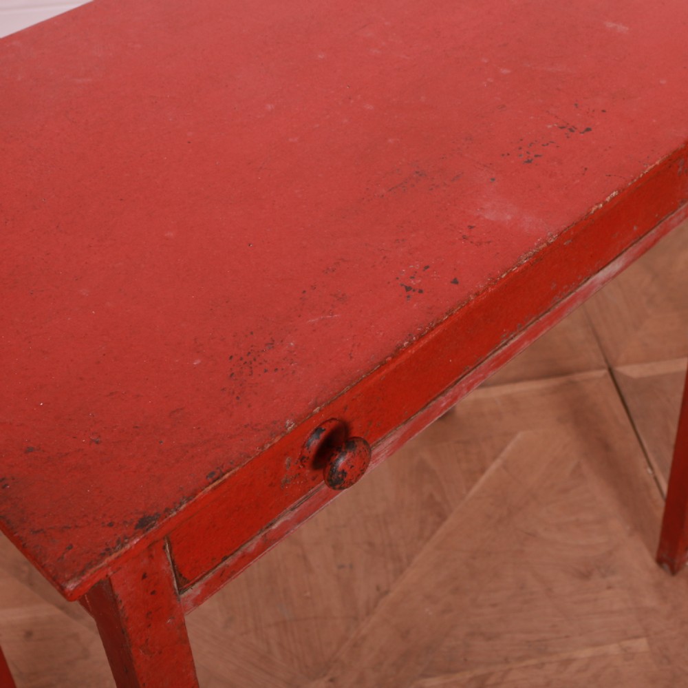 English Painted Lamp Table View VI