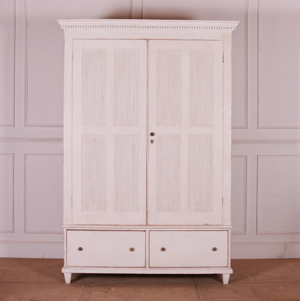 Danish Painted Linen Cupboard