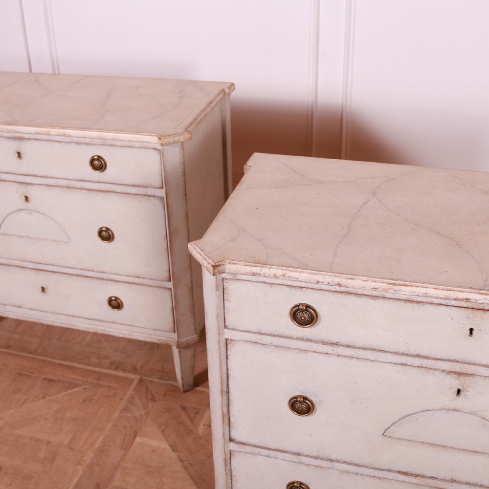 Pair of Swedish Painted Commodes View VI