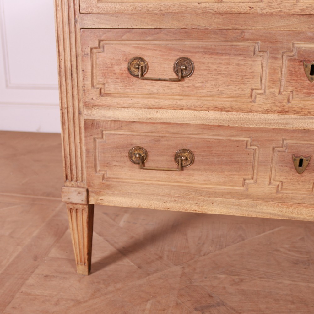 French Bleached Walnut Commode View IV
