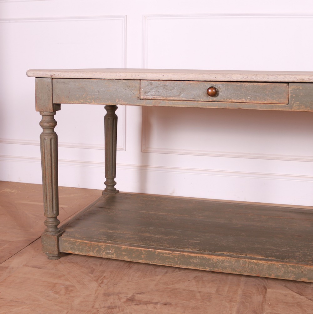 French Painted Drapers Table View IV