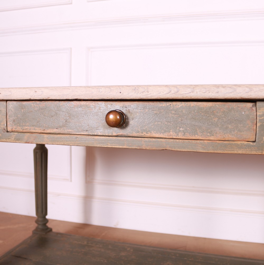 French Painted Drapers Table View V