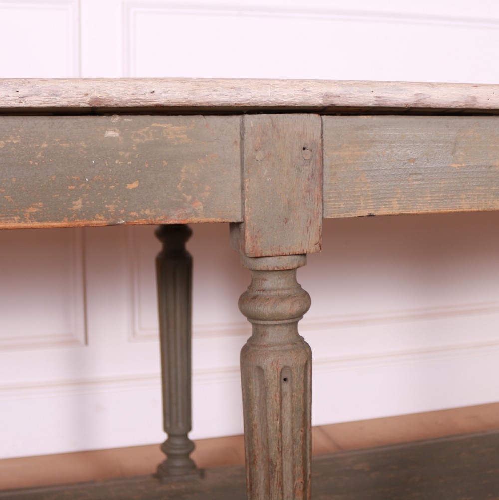 French Painted Drapers Table View VII