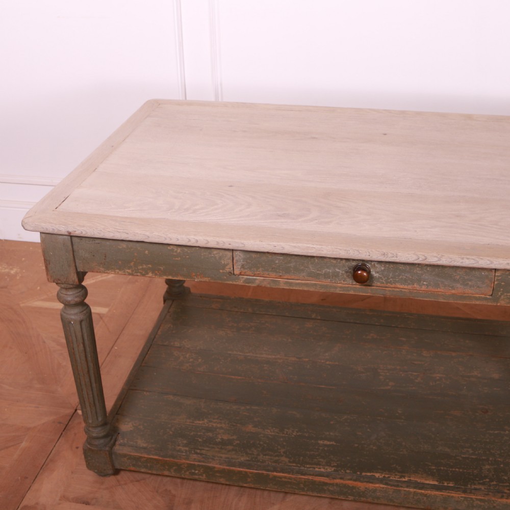 French Painted Drapers Table View IX