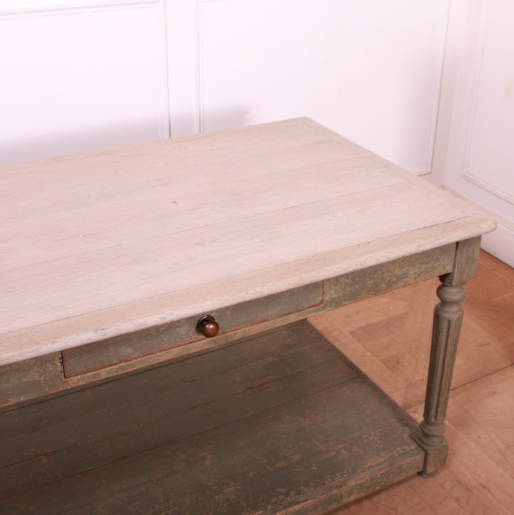 French Painted Drapers Table View XI