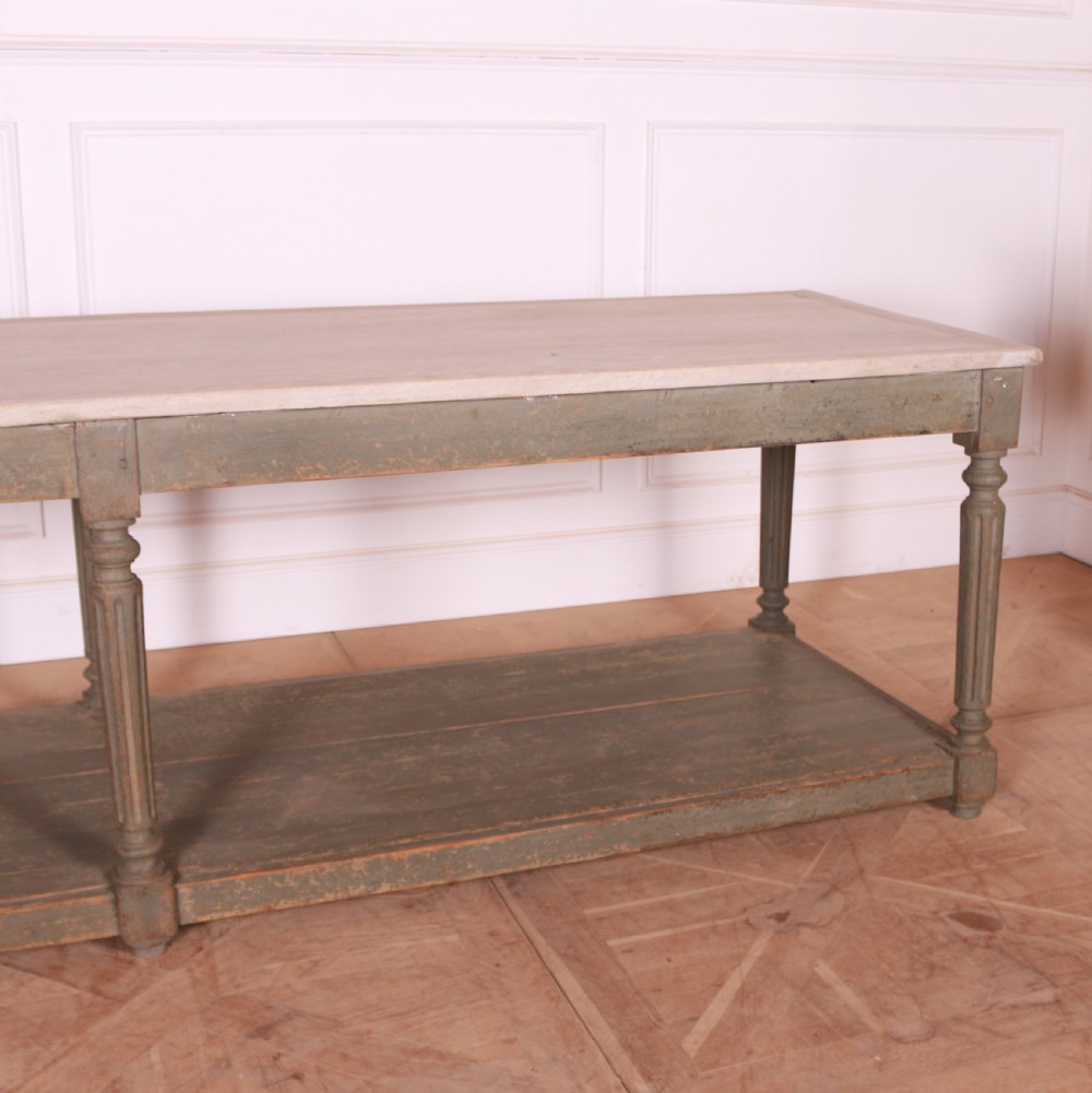 French Painted Drapers Table View XIII