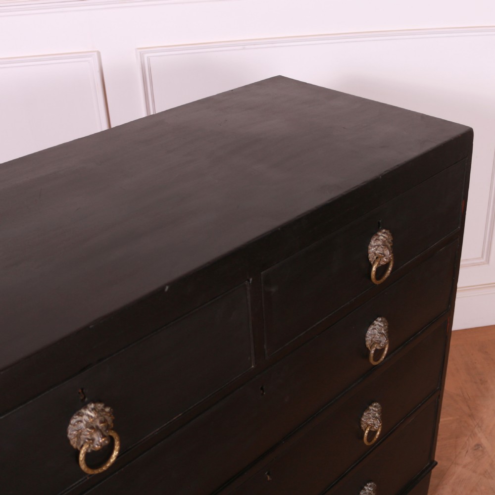 English Painted Chest of Drawers View III