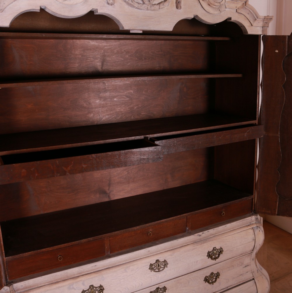 Dutch Bleached Oak Linen Cupboard View IX