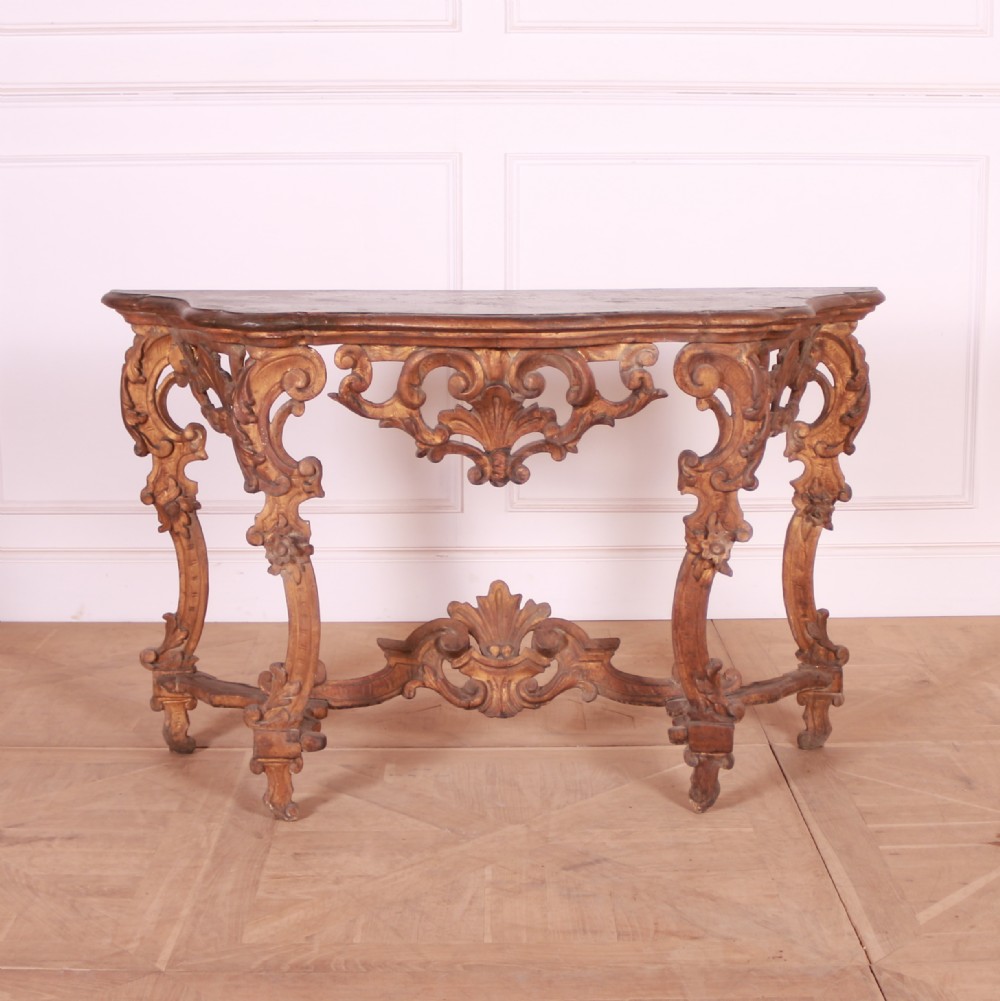 Italian Carved Console Table