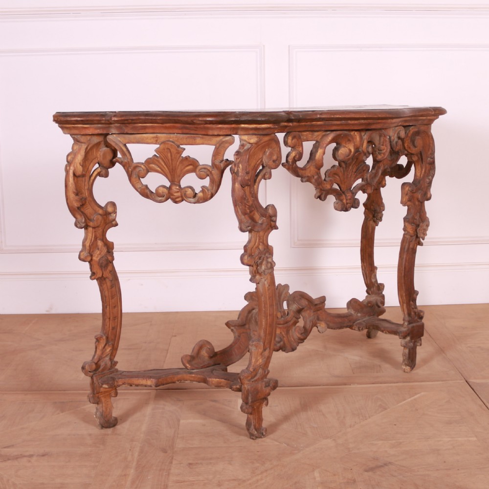 Italian Carved Console Table View V