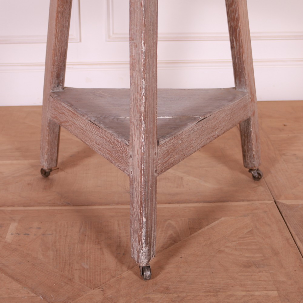 Bleached Oak Cricket Table View II