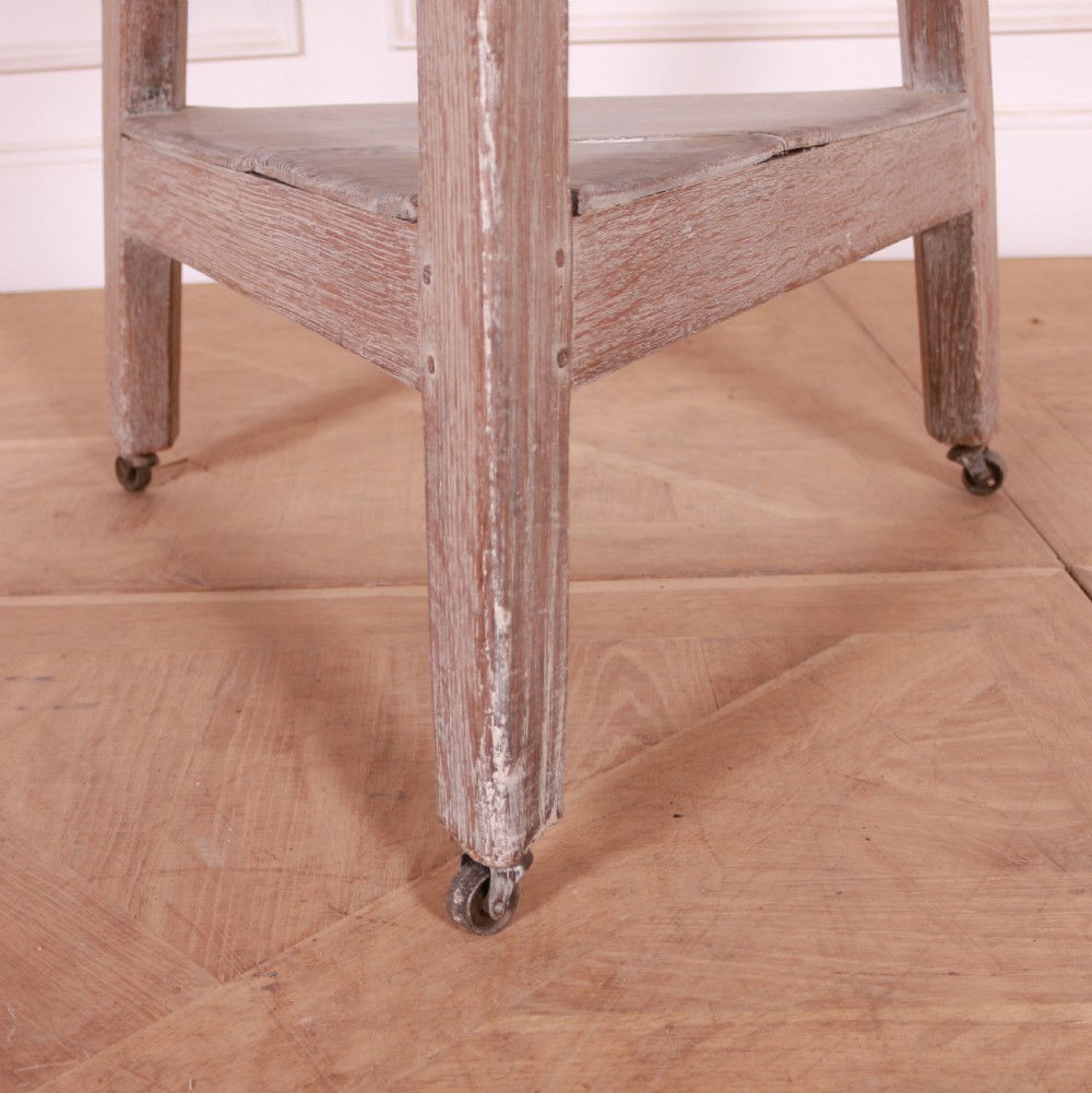 Bleached Oak Cricket Table View IV