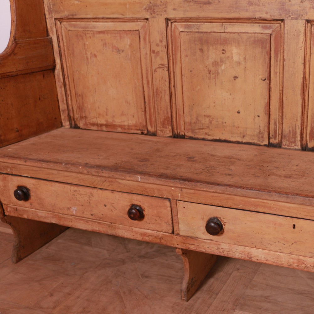 18th Century Country House Winged Settle View VI