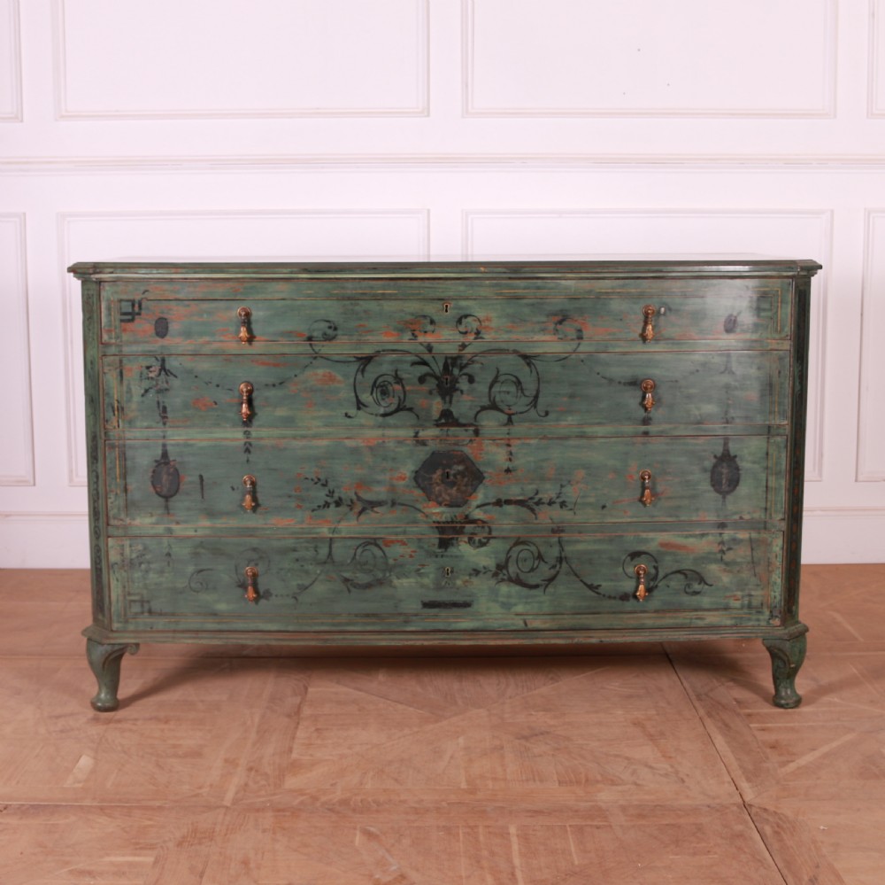 English Original Painted Chest of Drawers View III