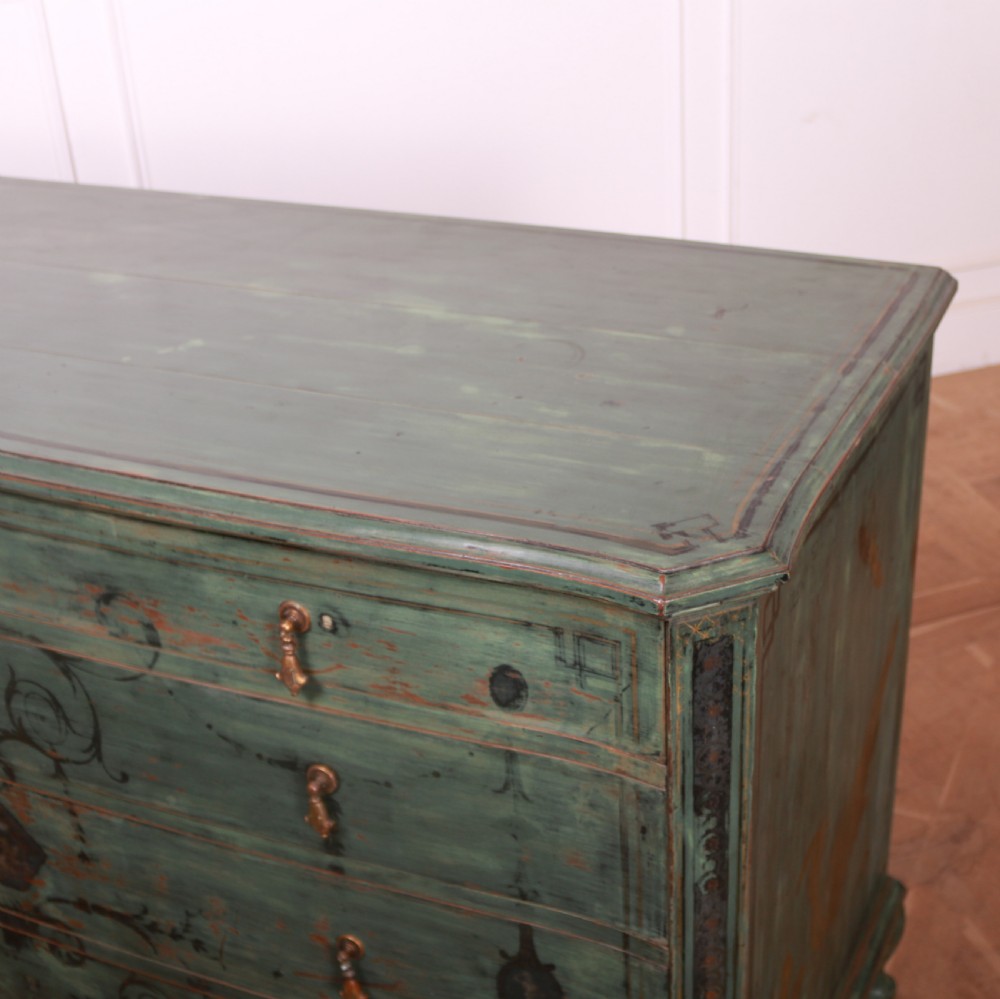 English Original Painted Chest of Drawers View XII