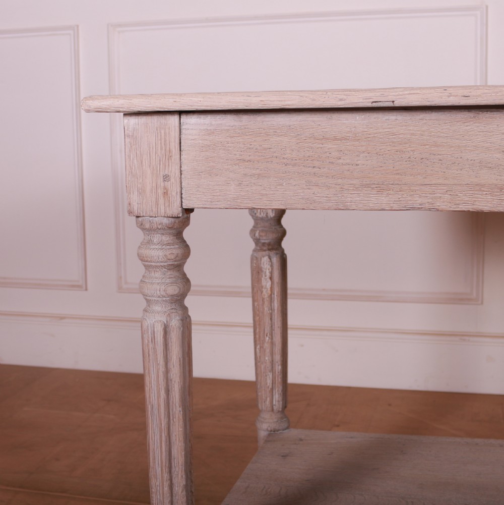 French Bleached Oak Drapers Table View IV