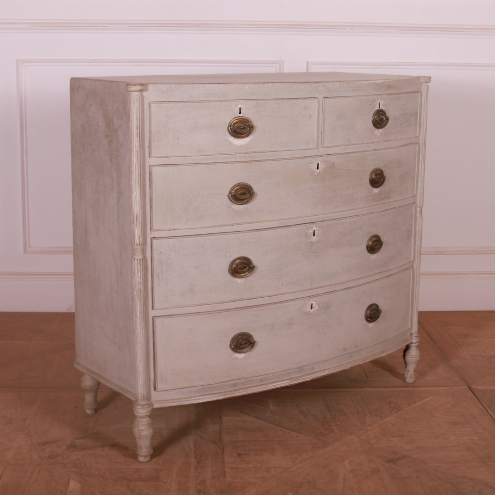 English Painted Chest of Drawers View II